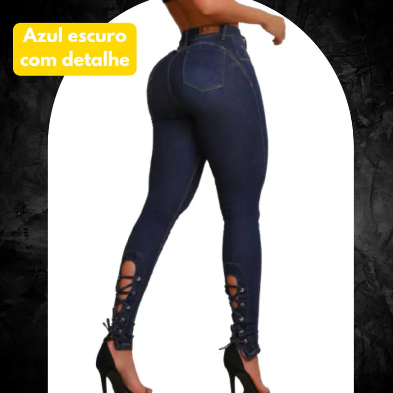 KIT 6 Calças Jeans Modeladoras + Cinto Fivela Argola | Dupla de Brinde (Cópia)