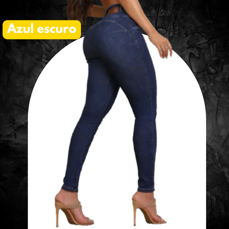 KIT 6 Calças Jeans Modeladoras + Cinto Fivela Argola | Dupla de Brinde (Cópia)