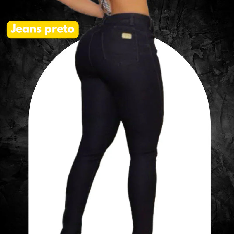 KIT 6 Calças Jeans Modeladoras + Cinto Fivela Argola | Dupla de Brinde (Cópia)